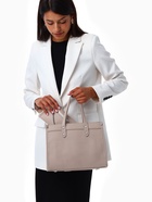 Сумка женская тоут TEXTURA на молнии, с кошельком, 30×10×24 см, бежевый - Фото 17