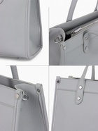 Сумка женская тоут TEXTURA на молнии, с кошельком, 30×10×24 см, серый - Фото 3