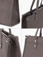 Сумка женская тоут TEXTURA на молнии, с кошельком, 30×10×24 см, тёмно-серый - Фото 4