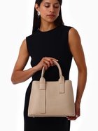 Сумка женская тоут TEXTURA на молнии, 32×12×24 см, бежевая - Фото 16