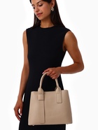 Сумка женская тоут TEXTURA на молнии, 32×12×24 см, бежевая - Фото 17