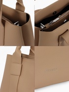 Сумка женская тоут TEXTURA на молнии, 32×12×24 см, бежевая - Фото 4