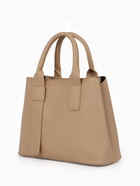 Сумка женская тоут TEXTURA на молнии, 32×12×24 см, бежевая - Фото 5