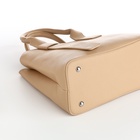 Сумка женская тоут TEXTURA на молнии, 32×12×24 см, бежевая - Фото 7