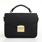 Сумка женская мессенджер TEXTURA на клапане, 23×6×17 см, чёрная - Фото 17