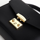 Сумка женская мессенджер TEXTURA на клапане, 23×6×17 см, чёрная - Фото 8