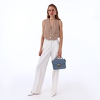 Сумка женская мессенджер TEXTURA на клапане, 23×6×17 см, голубая - Фото 14