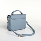Сумка женская мессенджер TEXTURA на клапане, 23×6×17 см, голубая - Фото 13