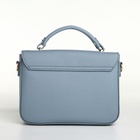 Сумка женская мессенджер TEXTURA на клапане, 23×6×17 см, голубая - Фото 12