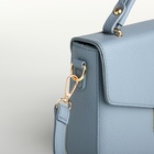 Сумка женская мессенджер TEXTURA на клапане, 23×6×17 см, голубая - Фото 7