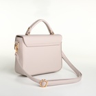 Сумка женская мессенджер TEXTURA на клапане, 23×6×17 см, бежевая - Фото 12