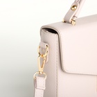 Сумка женская мессенджер TEXTURA на клапане, 23×6×17 см, бежевая - Фото 7