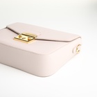 Сумка женская мессенджер TEXTURA на клапане, 23×6×17 см, бежевая - Фото 11