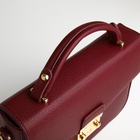 Сумка женская на клапане TEXTURA, маленький размер, цвет бордовый - Фото 8