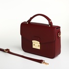 Сумка женская на клапане TEXTURA, маленький размер, цвет бордовый - Фото 5