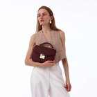 Сумка женская на клапане TEXTURA, маленький размер, цвет бордовый - Фото 2