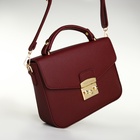 Сумка женская на клапане TEXTURA, маленький размер, цвет бордовый - Фото 14