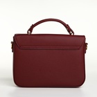 Сумка женская на клапане TEXTURA, маленький размер, цвет бордовый - Фото 11