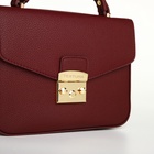 Сумка женская на клапане TEXTURA, маленький размер, цвет бордовый - Фото 9