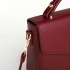 Сумка женская на клапане TEXTURA, маленький размер, цвет бордовый - Фото 6