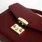 Сумка женская на клапане TEXTURA, маленький размер, цвет бордовый - Фото 7