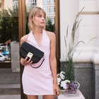 Сумка женская мессенджер TEXTURA на клапане, 23×6×15 см, чёрная - Фото 2