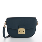 Сумка женская мессенджер TEXTURA на клапане, 23×6×15 см, синяя - Фото 8