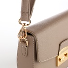 Сумка женская мессенджер TEXTURA на клапане, 23×6×15 см, хаки - Фото 7