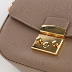 Сумка женская мессенджер TEXTURA на клапане, 23×6×15 см, хаки - Фото 4