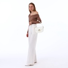 Сумка женская мессенджер TEXTURA на клапане, 23×6×15 см, белая - Фото 10