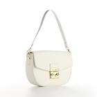 Сумка женская мессенджер TEXTURA на клапане, 23×6×15 см, белая - Фото 13