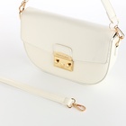 Сумка женская мессенджер TEXTURA на клапане, 23×6×15 см, белая - Фото 8