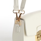 Сумка женская мессенджер TEXTURA на клапане, 23×6×15 см, белая - Фото 9