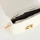 Сумка женская мессенджер TEXTURA на клапане, 23×6×15 см, белая - Фото 7