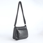 Сумка женская кросс-боди на молнии, 20×8.5×15 см, серая - Фото 3