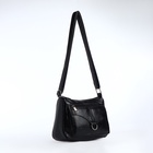 Сумка женская кросс-боди на молнии, 28×8.5×15 см, чёрная - Фото 3