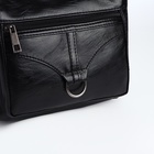 Сумка женская кросс-боди на молнии, 28×8.5×15 см, чёрная - Фото 5