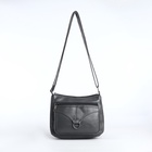 Сумка женская кросс-боди на молнии, 28×8.5×15 см, серая - Фото 2