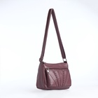 Сумка женская кросс-боди на молнии, 20×8.5×15 см, сиреневая - Фото 3