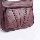 Сумка женская кросс-боди на молнии, 20×8.5×15 см, сиреневая - Фото 5