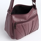 Сумка женская кросс-боди на молнии, 20×8.5×15 см, сиреневая - Фото 6