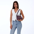 Сумка женская кросс-боди на молнии, 20×8.5×15 см, сиреневая - Фото 8