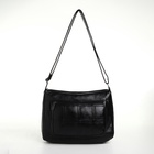 Сумка женская кросс-боди на молнии, 28×10×20 см, чёрная - Фото 3