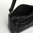 Сумка женская кросс-боди на молнии, 28×10×20 см, чёрная - Фото 2