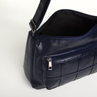 Сумка женская кросс-боди на молнии, 28×10×20 см, однотонная, тёмно-синяя - Фото 3