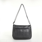 Сумка женская кросс-боди на молнии, 20×8.5×15 см, однотонная, серая - Фото 3