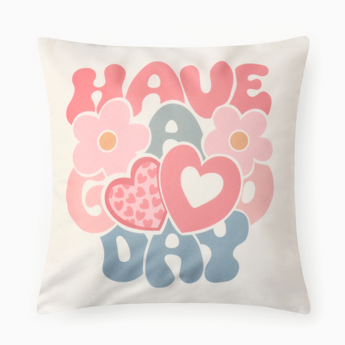 Чехол на подушку «Этель» Good day, 40×40 см, велюр - Фото 1