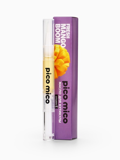 Масло для кутикулы в карандаше Fresh mango boom, 2 г, аромат манго, PICO MICO