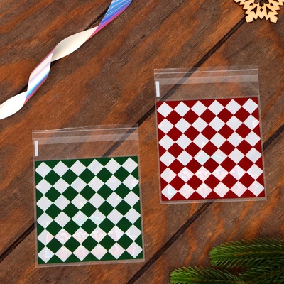 Пакет БОПП с липкой лентой, "Праздничное настроение", 10*11+3см.