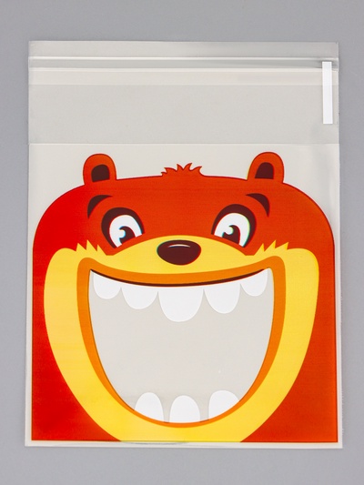 Пакет БОПП подарочный с липкой лентой, «Праздничное ассорти», 10×10+3 см